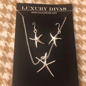 Starfish Jewelry Set 925